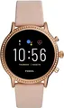 Fossil Julianna HR 44 mm roségold mit Strasssteinen am Lederarmband rosé [Wi-Fi,
