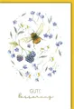 Verlag Dominique Genesungskarte Gute Besserung Naturkarton und Folienprägung schön - mit Umschlag