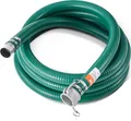 VEVOR Saugschlauch, 50,8 mm x 6,1 m, Pumpenschlauch, mit Camlock-Anschlüssen & Aluminiumbeschlägen, passend für verschiedene Pumpen, zur Abwasseraufbereitung, Wassertransport & weiteren Zwecken