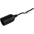REV-Ritter Lampenfassung schwarz, 10 cm Anschlusskabel, mit E27-Fassung