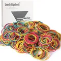 500 Stücke Bunte Gummibänder Gummiringe Große Gemischte Elastische Gummibände...