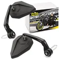 Area1 universal Motorrad Lenkerendenspiegel Rückspiegel Paar e-geprüft für z.B. DUKE SMC/R MT07 MT09 MT125 Z900 Z650 Z500 Z125 CMX CB 500
