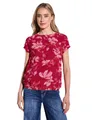 STREET ONE Damen A323168 Gemustertes Shirt, Glory red, 42