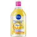 Nivea Mizellenwasser Skin Glow, parfümfrei, löst wasserfestes Make-up, für empfindliche Haut, 400 ml