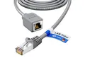 HB-DIGITAL LAN Kabel Verlängerung Patchkabel RJ45 CAT 7 S/FTP PiMF LSZH Netzwerkkabel, RJ45 (8P8C), RJ45 (750 cm), Pins Vergoldet 3µ
