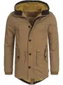 Indicode Herren Barge Winterjacke m. Kapuze & Teddyfutter | Winterparka Herrenjacke Parka Cub, M
