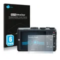 6x Folie für Sony Cyber-Shot DSC-HX60 Schutzfolie Displayschutz Display Klar