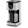 CASO Selection C12 Design Filterkaffeemaschine schwarz/silber Timer 900W 1,5L