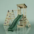 OutdoorToys Spielturm Sevilla in Dunkelgrün mit Kinderschaukel
