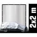 Amanka Aluminium-Schattennetz, Grau, Metall, Rechteckig, 200x200 cm, Sonnen- & Sichtschutz, Sonnensegel