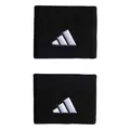 adidas Unisex Tennis Wristband Small Sweatband, Black/Black/White, M