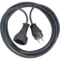 Brennenstuhl Qualitäts-Kunststoff-Verlängerungskabel 2m schwarz (2 m) (1165010015)