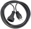 Brennenstuhl Qualitäts-Kunststoff-Verlängerungskabel mit Schutzkontakt-Stecker (Verlängerungskabel für innen mit 2m Kabel) schwarz