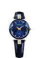 JOWISSA Blau/Gold Facet Strass Schweizer Damenuhr J5.617.M