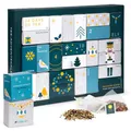 Erlebnis Tee Adventskalender 2025 - großer Weihnachtskalender mit 24 verschiedenen Tee Sorten in Pyramidenbeutel und weiteren Überraschungen