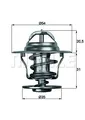 MAHLE TX 13 87D Thermostat, Kühlmittel für AUDI FORD OPEL SEAT SKODA VOLVO VW