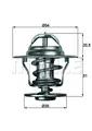 MAHLE TX 13 87D THERMOSTAT, KÜHLMITTEL FÜR  AUDI FORD OPEL SEAT SKODA VAUXHALL V