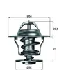 MAHLE TX 13 87D Thermostat, Kühlmittel für AUDI FORD OPEL SEAT SKODA VOLVO VW