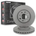 ZIMMERMANN 2x Bremsscheibe belüftet vorne 400.5527.70 Bremsscheibe zweiteilig,