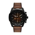 Diesel Mega Chief Slim Watch for Men, Chronograph Movement with Stainless Steel or Leather Strap