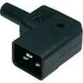 Kaiser 745/sw/c Kaltgeräte-steckverbinder 745 Stecker, Gewinkelt Gesamtpolzahl: 2 + Pe 16 A Schwarz