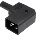 Martin Kaiser 745/sw/C Kaltgeräte-Steckverbinder 745 Stecker, gewinkelt Gesamtpolzahl: 2 + PE 16 A Schwarz 1 St.