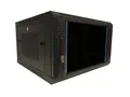 DSIT Wandgehäuse 6 HE Serverschrank, 19” Wandgehäuse mit Glastür und Perforierte, 132