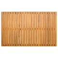 Badematte Uni Braun 80 x 50 cm Holz