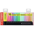 STABILO Textmarker BOSS ORIGINAL 7015-01-5 Verschiedenfarbig sortiert 2 mm, 5 mm 15 St.