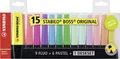 Stabilo® 70/15-01 Textmarker BOSS® - Etui, 15 Farben