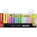 1 bis 20x STABILO Textmarker BOSS ORIGINAL, 15er Tischset - SPARE BIS ZU 35%