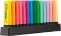 Textmarker - STABILO BOSS ORIGINAL - 15er Tischset - mit 9 Leuchtfarben & 6 Past