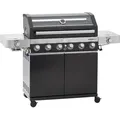 Gasgrill VIDERO G6-S Vario+ schwarz 50mbar mit 6 Haupt-Brennern aus Edelstahl (je 3,5 kW)