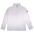 Engelbert Strauss Herren Fleecepullover Troyer dryplexx Micro, Farbe:weiß, Größe:S
