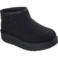 Skechers Keep Cozy Leather Damen Winterstiefeletten Schwarz, Schwarz , 37 EU