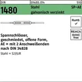 Spannschloss Din 1480 Offen M.2anschweißenden Sp-ae M 10 Stahl Galvanisch Verzinkt