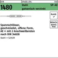 001480001040100000 Spannschloss DIN 1480 offen m.2Anschweißenden SP-AE M 10 Sta