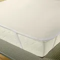 Traumschlaf Molton Matratzenauflage aus 100% Baumwolle kochfest 200x220 cm - beige