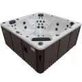 Canadian Spa Whirlpool "Niagara AI", 228 x 228 x 99 cm, 7 Personen, mit Soundsystem und LED - braun