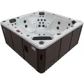 Canadian Spa Company Whirlpool, Weiß, Weiß Hochglanz, Kunststoff, 8-Sitzer, Rechteckig, 228x99x228 cm, Freizeit, Pools und Wasserspaß, Whirlpools