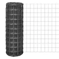vidaXL Maschendrahtzaun 25x1,2 m Stahl Grau Maschendraht Euro Zaun Gartenzaun