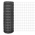 Eurozaun Stahl 25 x 1,2 m Grau vidaXL