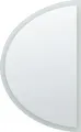BELIANI LED-Spiegel zum Aufhängen ø 80 cm Halbrund Modern Badezimmer Schlafzimmer Wandmontage