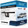 Für Fiat Doblo 11.2009-12.2023 AUTO HAK Anhängerkupplung abnehmbar neu