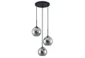 Lindby Hängeleuchte Jurian, Glas Alu IP20, 3 x 15 W LED