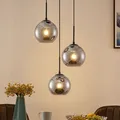 Lindby Jurian Pendelleuchte Hängelampe Deckenlampe Lampe Licht 3-flg E27 schw942