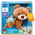 VTech I Krabbel-mit-Mir-Bär I Interaktives Plüschtier mit Musik, Licht und Sprache für Motorik und Lernen I Krabbelhilfe I Plüschtier I Motorikförderung I Für Kinder 9-36 Monate