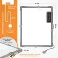 Infrarot Schreibtisch-Heizung 36x45cm Arbeitsplatzheizung Heizplatte homeoffice