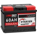 Langzeit Starter Autobatterie 60ah 12v