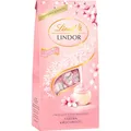 Lindt Schokolade | LINDOR Beutel Sakura | 137g | 11 Kugeln in Vollmilch-Schokolade mit zartschmelzender Sakura-Füllung | Schokoladen-Geschenk